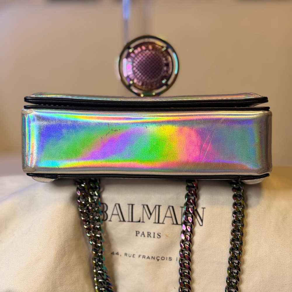 Balmain Authentic Iridescent Mini Bag RARE! - Picture 8 of 12